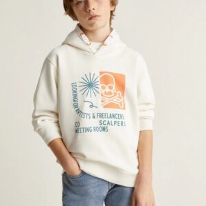 Sudadera Capucha Bco. Coral Scalpers