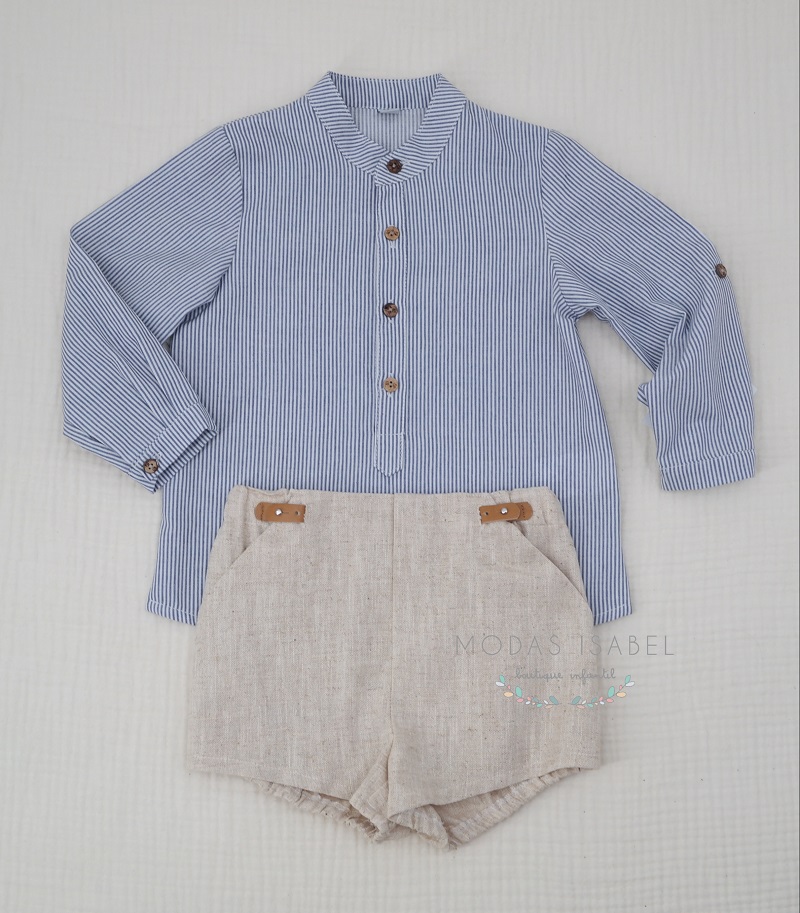 Conjunto Niño Rayas Azul Baby & Kids - Imagen 2
