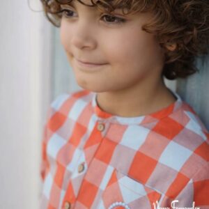 Conjunto Niño Cuadros Burdeos Noma Fernandez