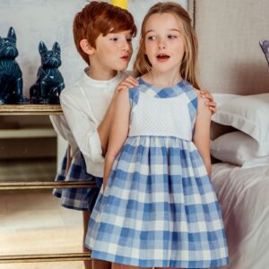 Vestido Cuadros Azul Baby & Kids