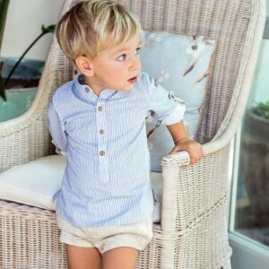 Conjunto Niño Rayas Azul Baby & Kids