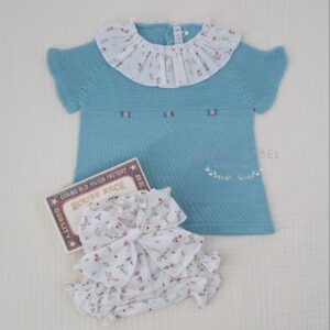 Conjunto Ranita Turquesa Paloma de la O