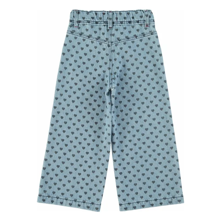 Pantalón Cropped Denim Corazones Piupiuchick - Imagen 2