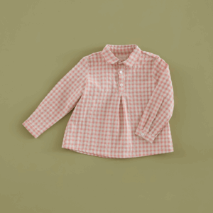 Polera Vichy Colorete Mi Canesu