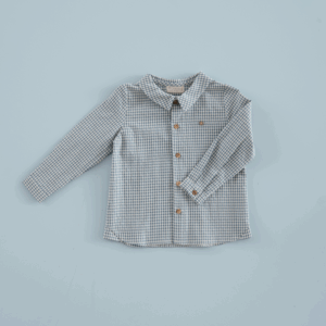 Camisa Niño Minivichy Azul Denim Mi Canesu