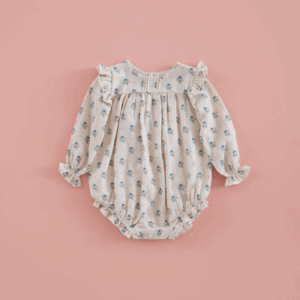 Ranita Gasa Flor Azul y Rosa Mi Canesu