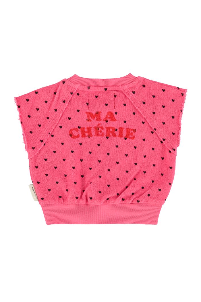 Camiseta Baby Fucsia corazones Piupiuchick - Imagen 2