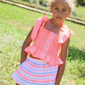 Conjunto Falda Naranja Bike La Martinica