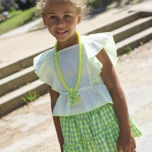 Conjunto Falda Vichy Fluor Pescardinos La Martinica