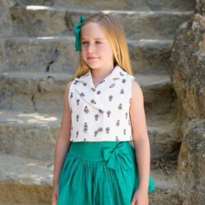 Conjunto Falda Verde Cedro Mi Canesu