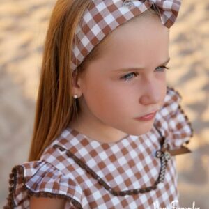 Turbante Vichy Marrón Tilo Noma Fernandez