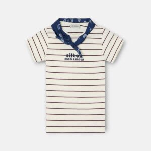 Camiseta Niña Bandana Azul Silbon