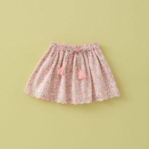 Minifalda Ondas Liberty Pink Coco Fluor Mi Canesu