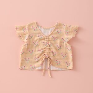 Blusa Frunce Ramillete Sunset Mi Canesu